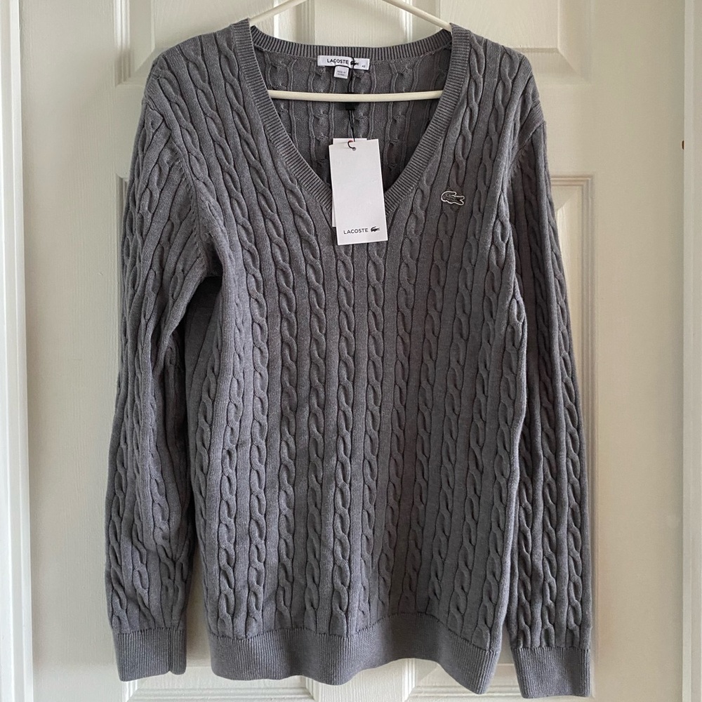 LACOSTE Women Cable Knit Sweater (BNWT)